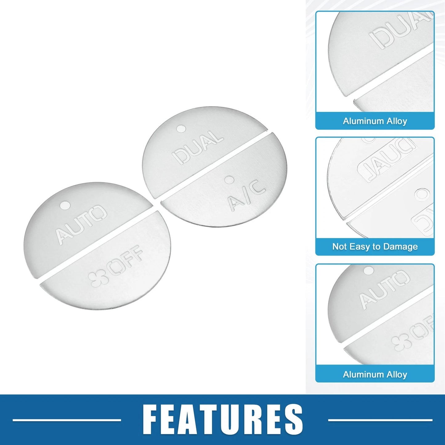 AC Switch Knob Cover Trim 4 x for Toyota RAV4 (2019–2022)
