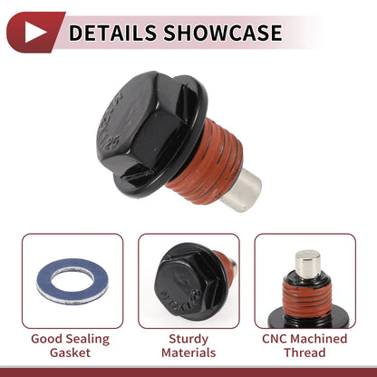 Oil Drain Plug Set for Toyota Tacoma Tundra Camry (2005-2023)