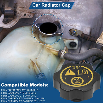 Radiator Cap 140kPa Plastic/Metal for BUICK ENCLAVE (2011–2012)