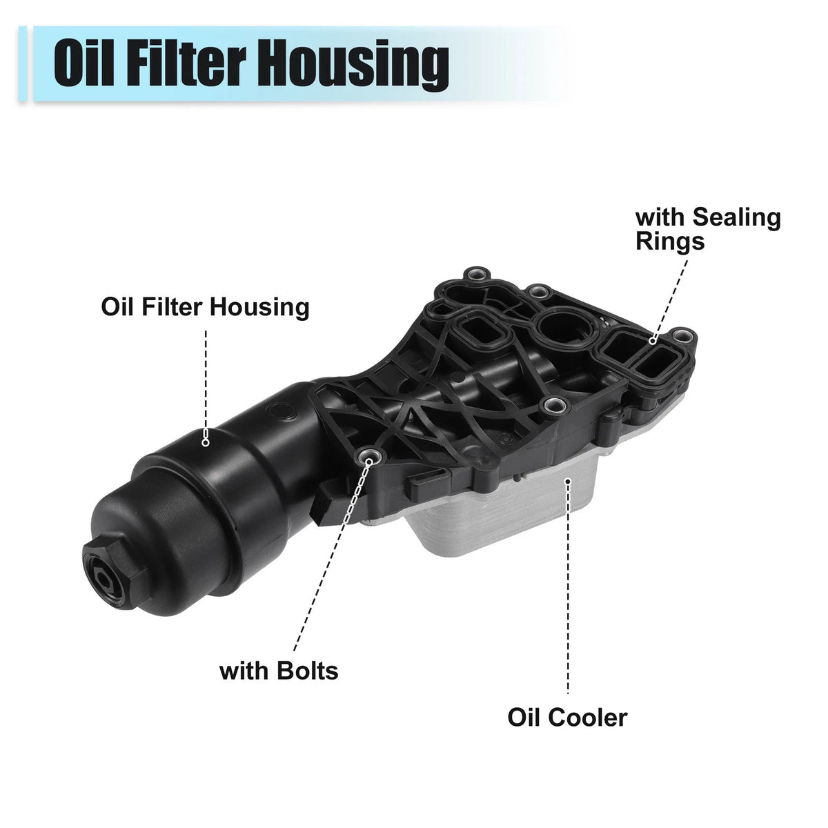 Engine Oil Cooler & Filter for BMW i8 (2014-2020) 2 x Oil Filters & Cooler