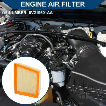 Car Engine Air Filter for Ford Fiesta Mk7 1.25L 1.4L 1.6L (2008-2017)