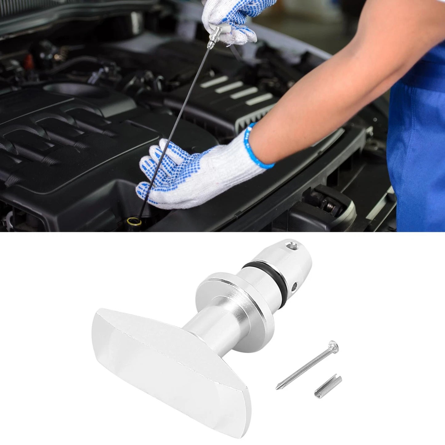 Oil Dipstick Pull Handle for Ford Mustang GT V8 GT500 (1999-2011) Silver Tone