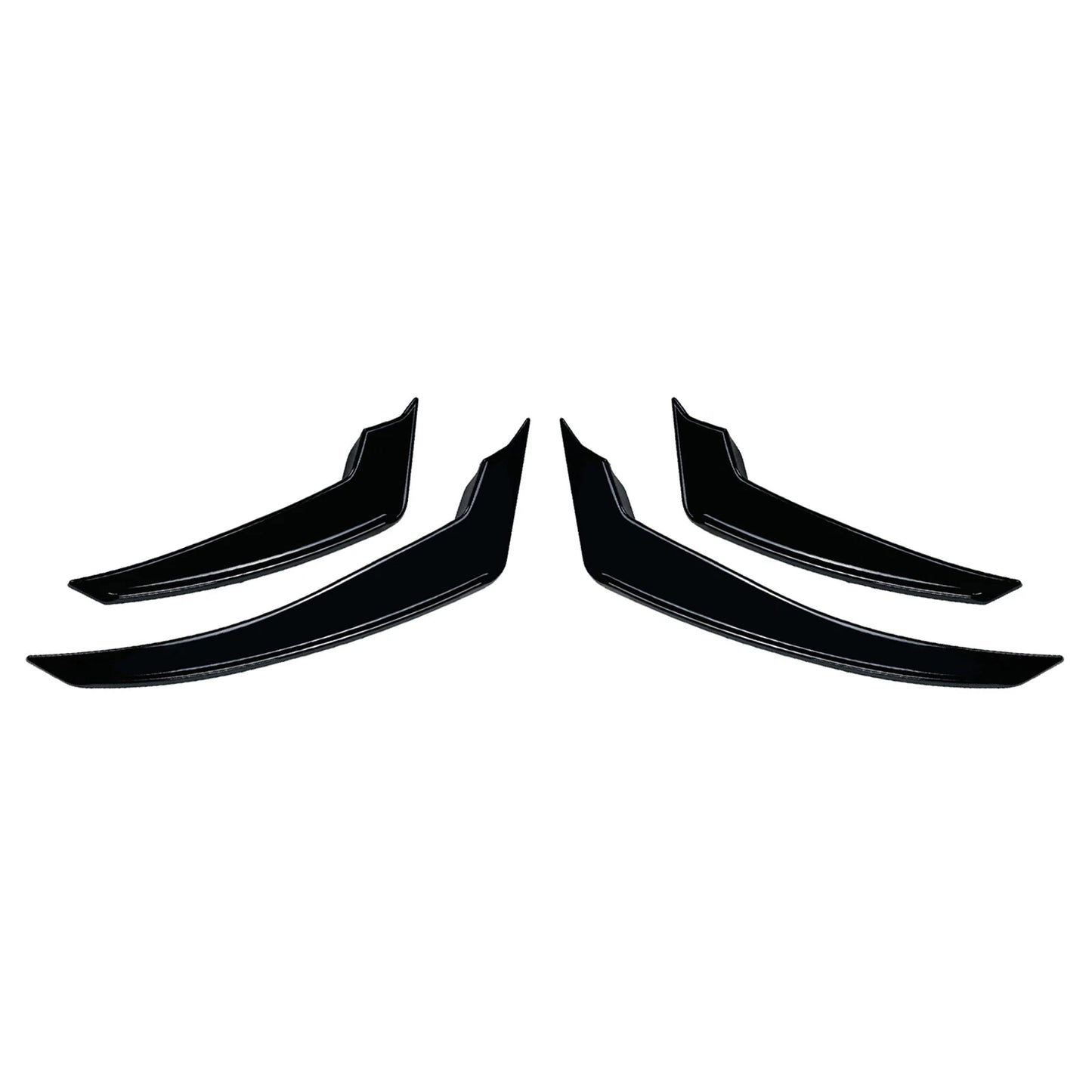 Gloss Black Front Bumper Side Air Vent Trims for Alfa Romeo Stelvio (17-25)