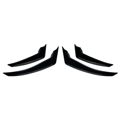 Gloss Black Front Bumper Side Air Vent Trims for Alfa Romeo Stelvio (17-25)
