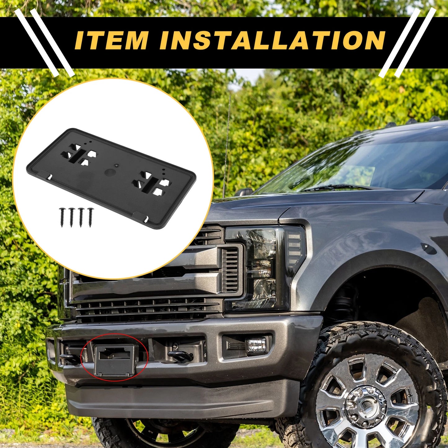 Bumper License Plate Bracket Holder for Ford F-150 (2018-2020)