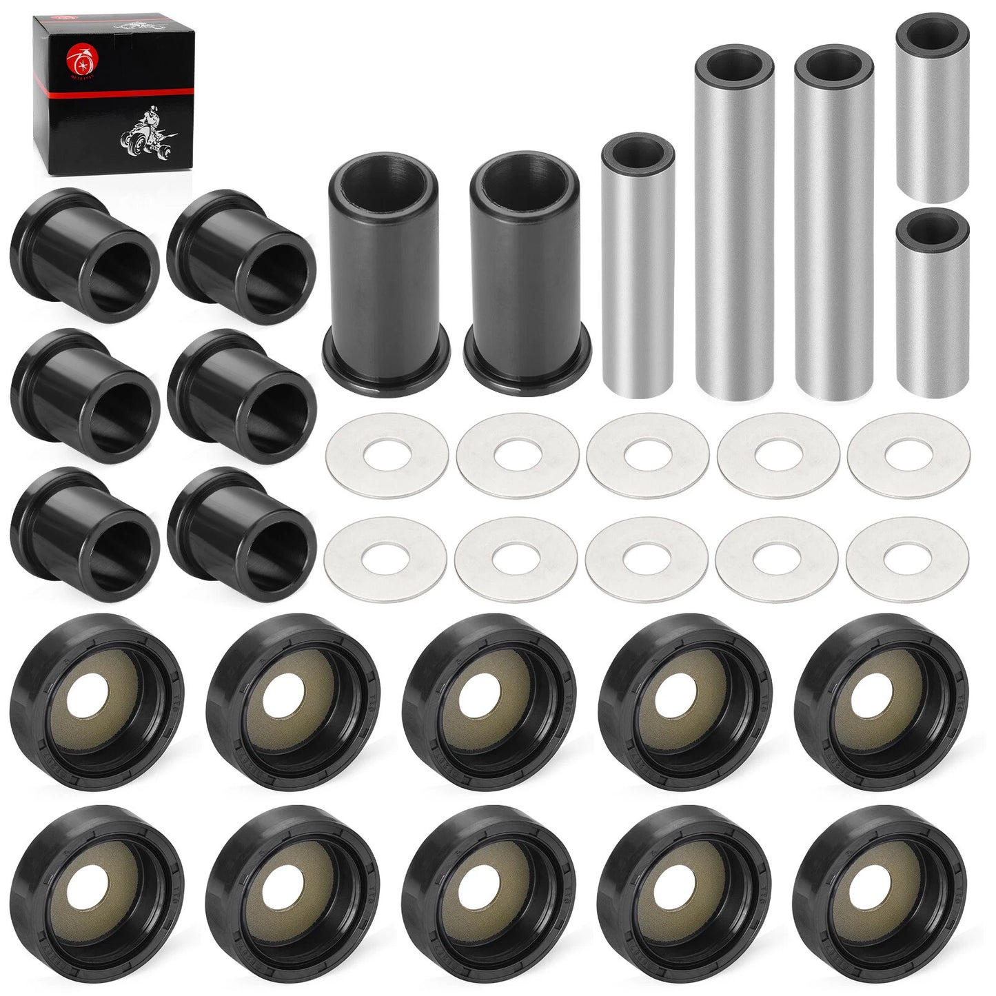 Rear A-Arm Suspension Bushing Rebuild Kit for Suzuki KingQuad 700 LT-A700X (2005–2007)