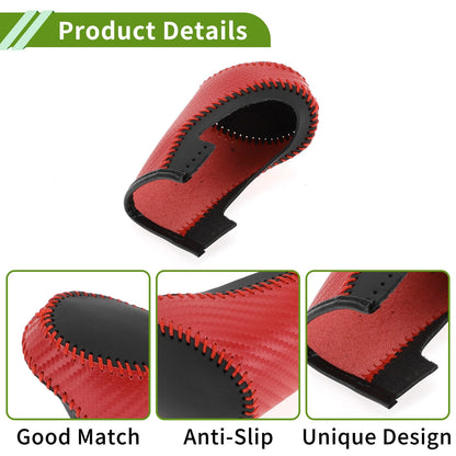 Gear Shift Knob Cover for Chevrolet Malibu Red Carbon Fiber