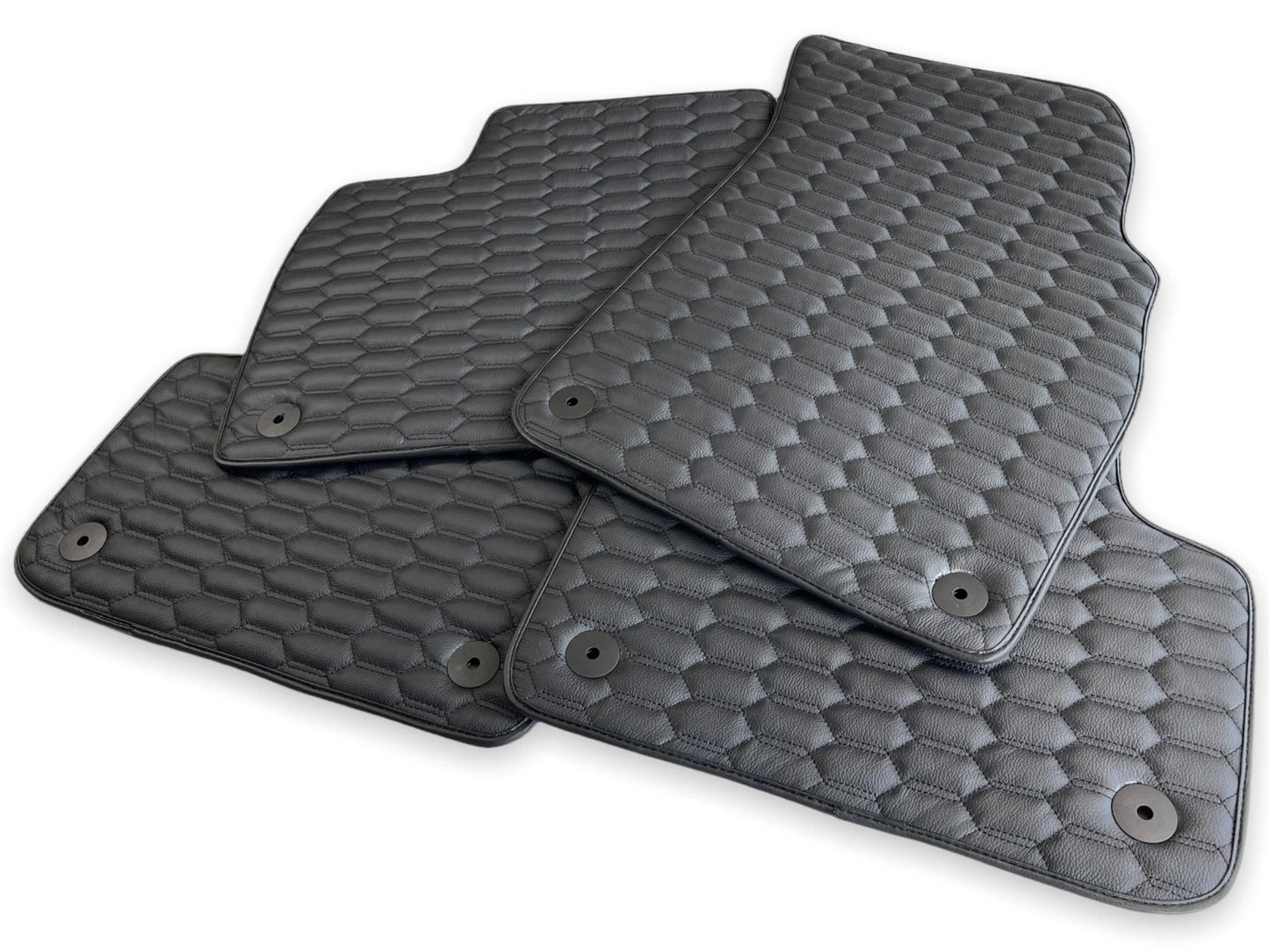 Exclusive Leather Floor Mats for Audi Q3 2013-2018 2 x ER56 Design
