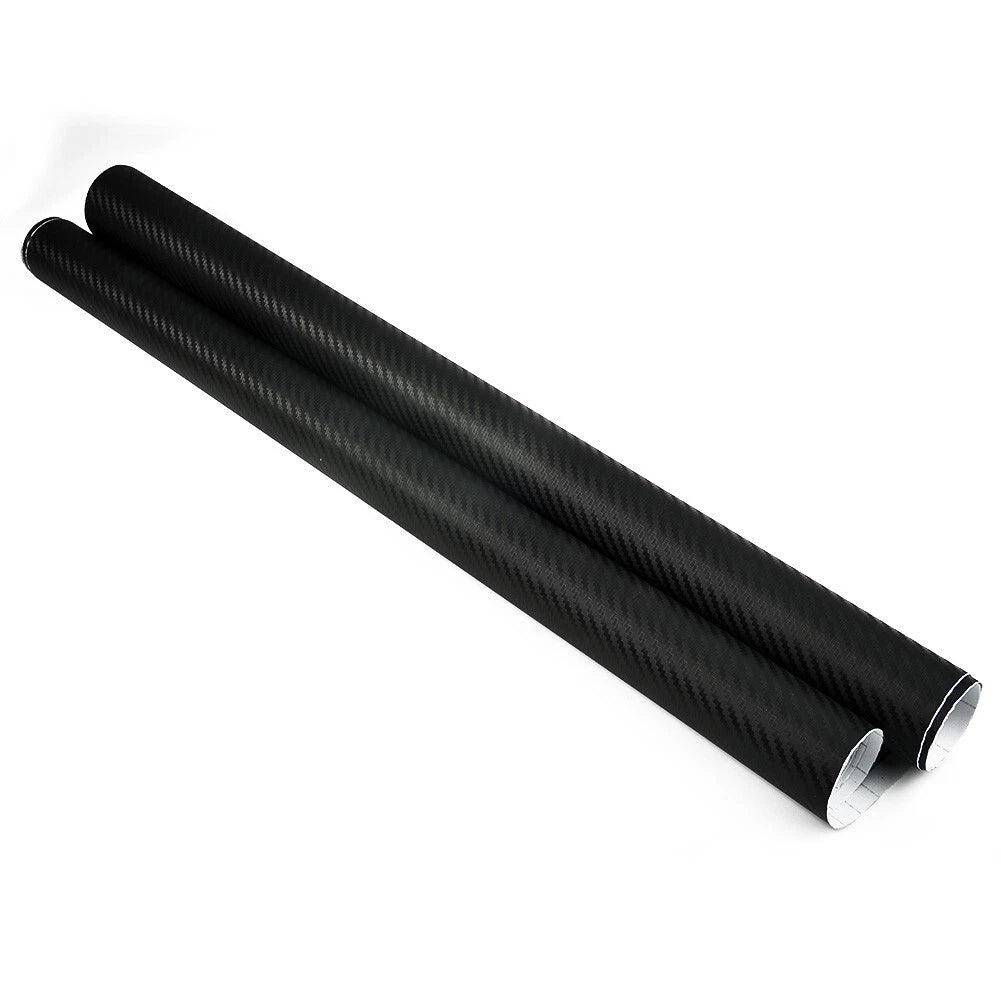 50x200cm Car 3D Matt Black Carbon Fiber Vinyl Wrap Roll Sticker Decal
