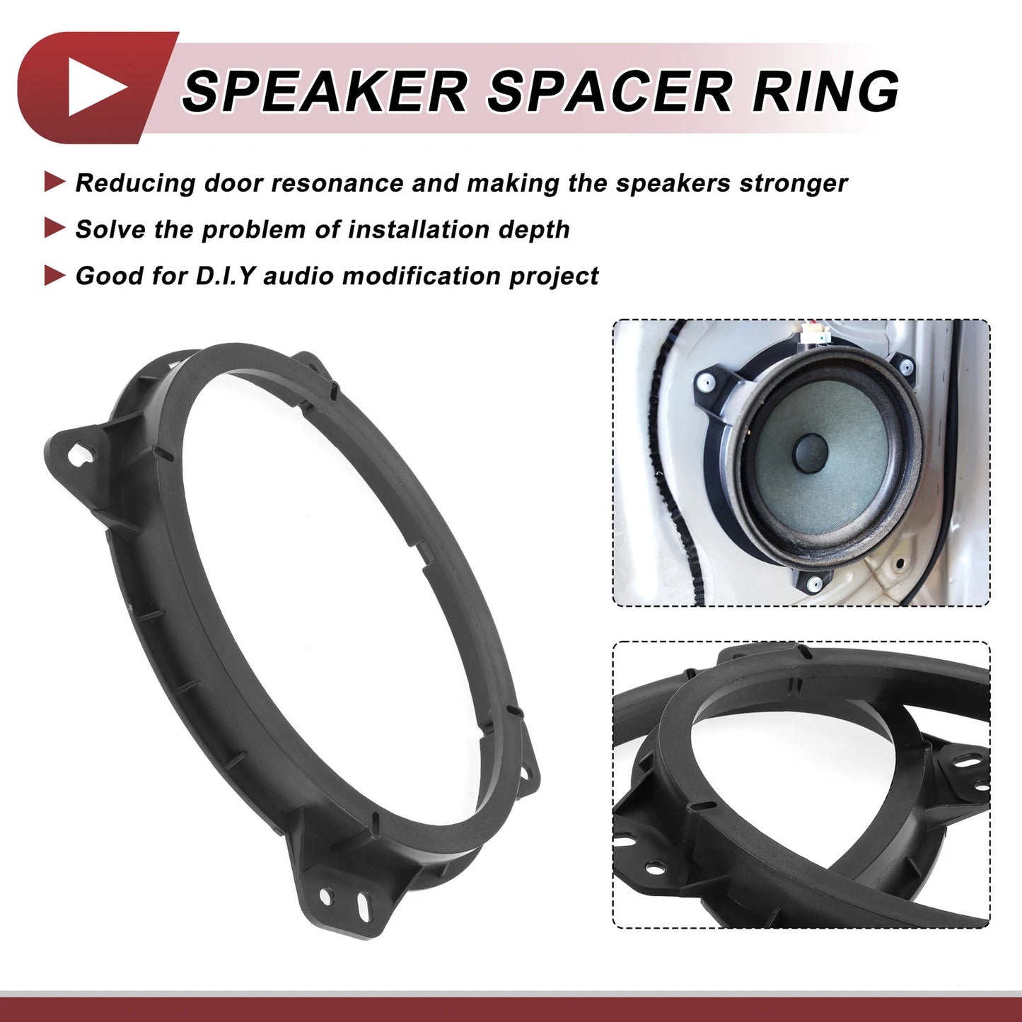 6"x9" Speaker Spacer Rings Adaptors for Toyota 4Runner (2003-2009)