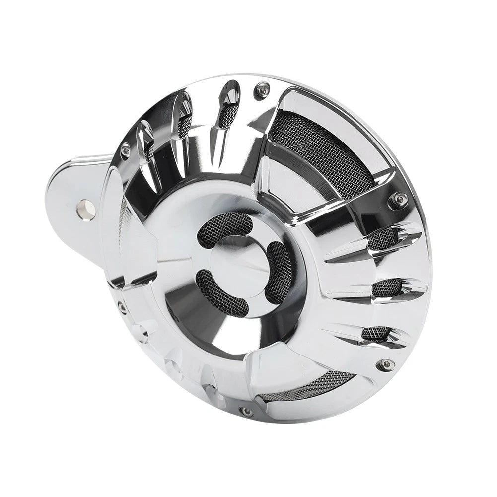 110dB Horn Speaker Cover Chrome for Harley Touring Glide Big Twin (1991-2023)