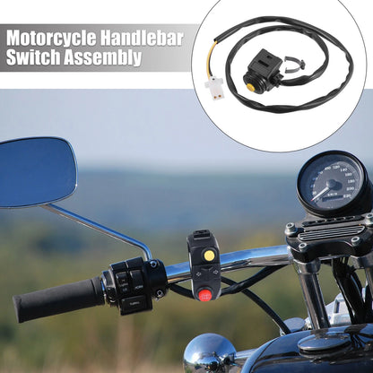 7/8" Handlebar Switch Button Assembly 2 x for Motorcycle