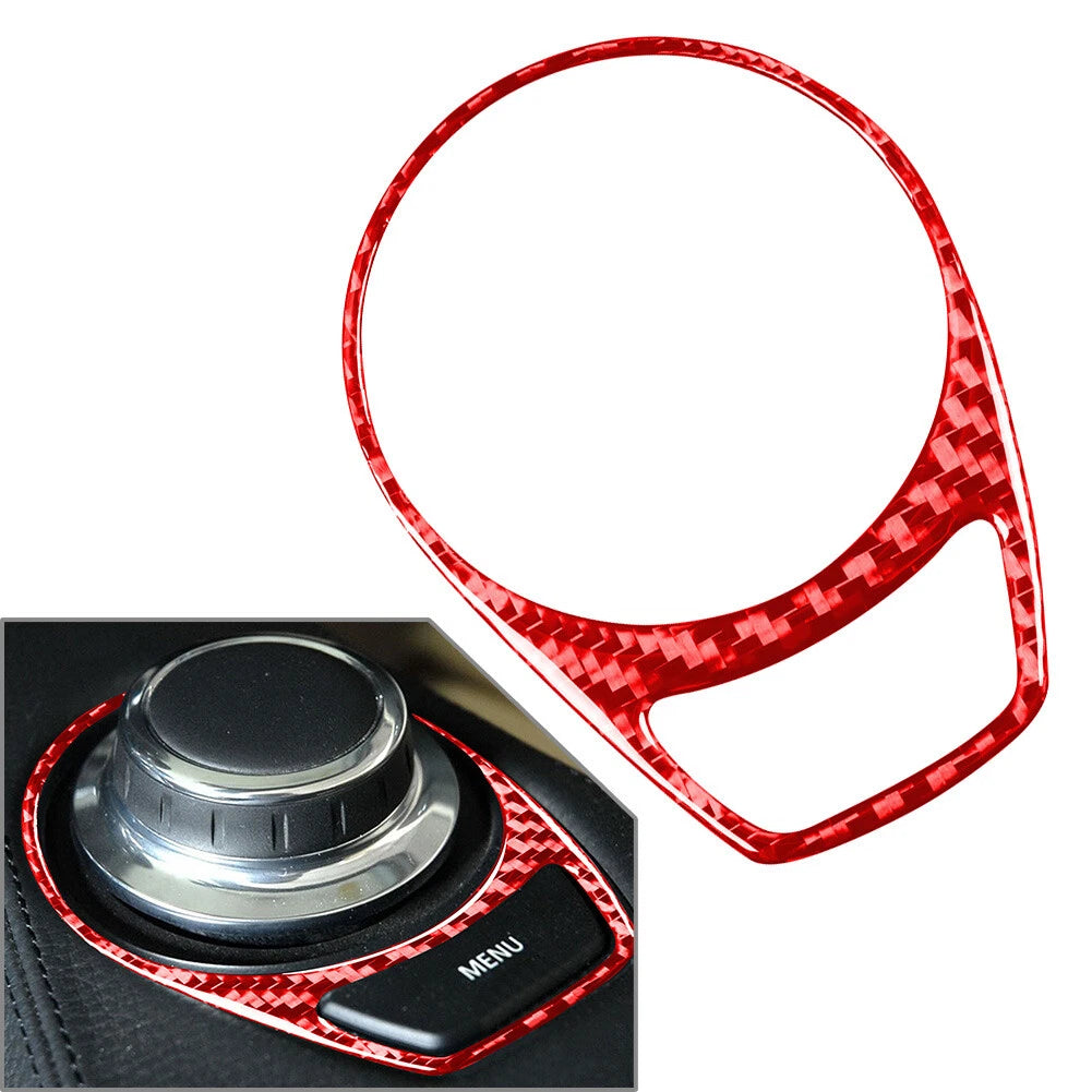 Carbon Fiber FM Switch Panel Cover Trim for BMW 6 Series E63 E64 (2004-2010)