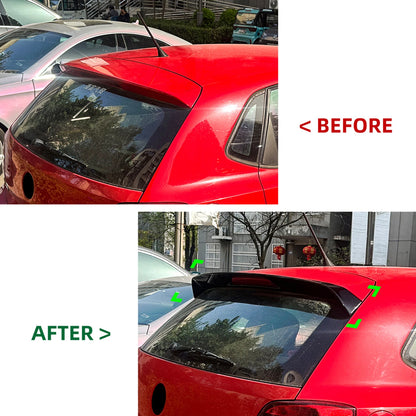 1x Carbon Look Rear Boot Spoiler Lip for VW Polo 6R/6C GTI (2009-2017)