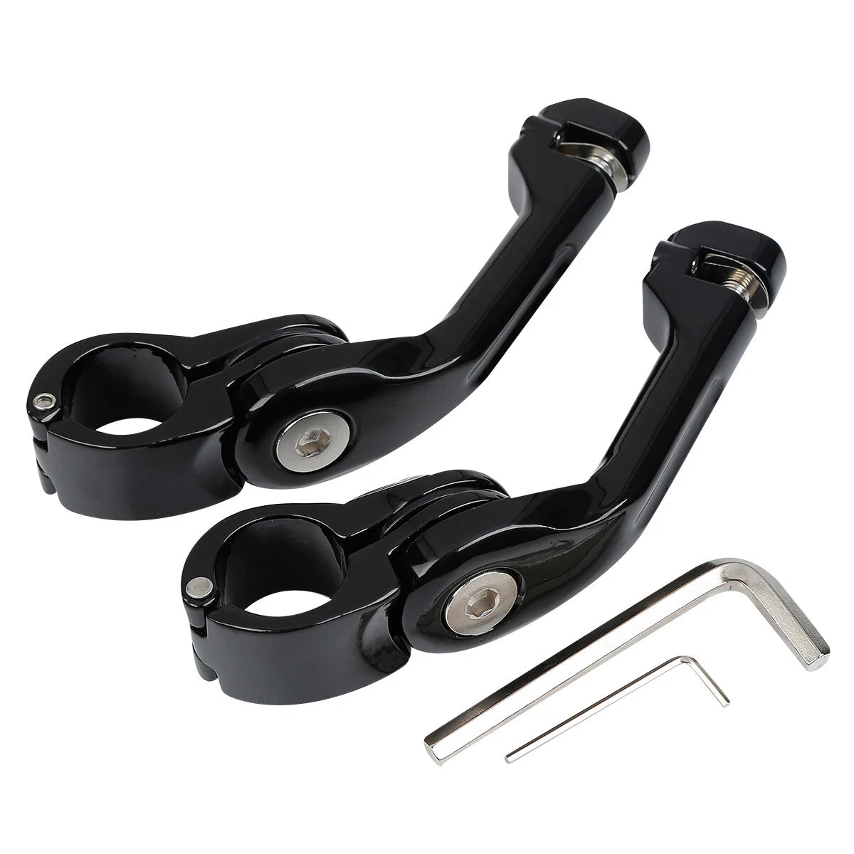 1 1/4" Angled Adjustable Highway Footpeg Mount for Harley