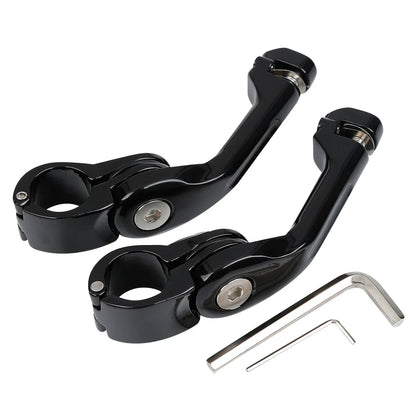 1 1/4" Angled Adjustable Highway Footpeg Mount for Harley