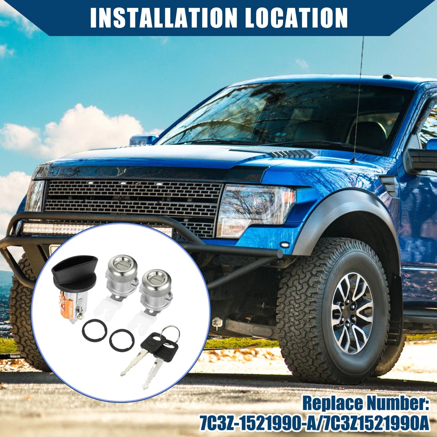 Door Lock Cylinder Set for Ford F150 (1997-2011)