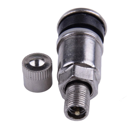 4x Tubeless Wheel Tyre Valve Stems with Dust Caps for Car & Truck