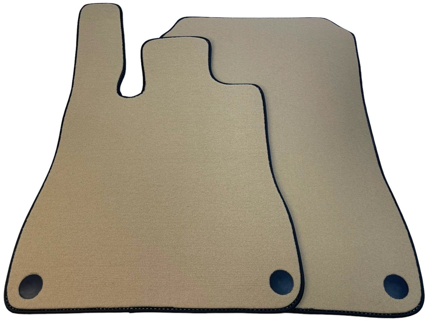 Beige Floor Mats for Mercedes-Benz SL R231 2012-2020 with Black Trim 2 x Autowin