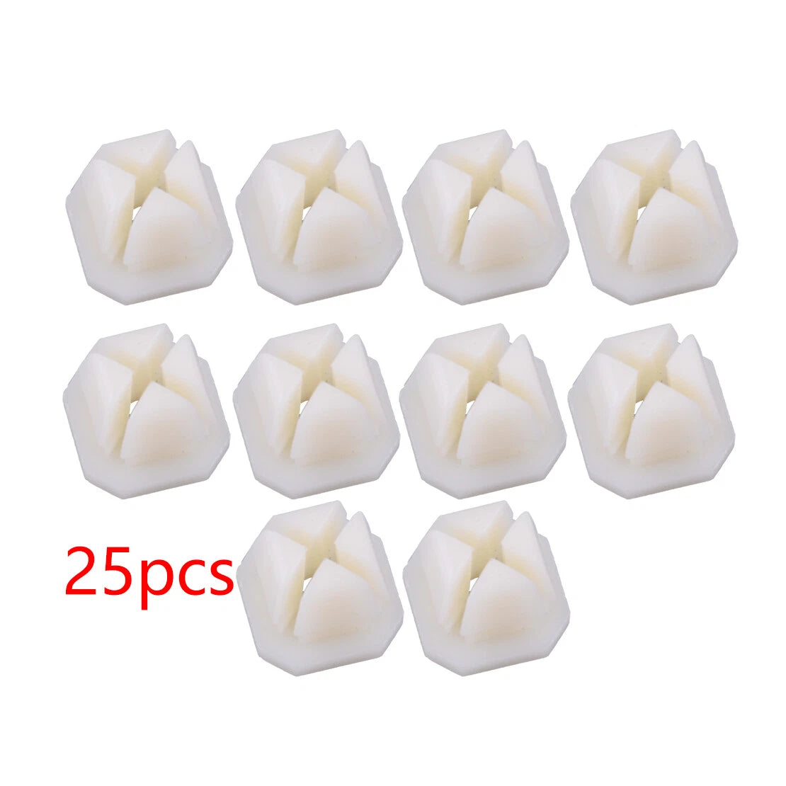 25 x Nylon Clips & Screw Nuts Bezel Grille Retainers for GM 5/16" Square Hole