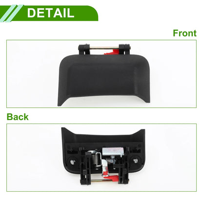 Black Left ABS Exterior Door Handle for Jeep Compass (2007-2017)