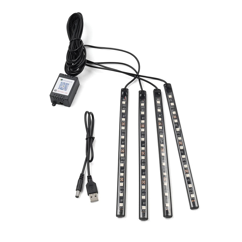 RGB Music Voice Control Floor Atmosphere Light for Car