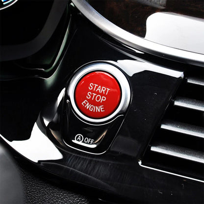 Red Engine Start Stop Push Button Cover Trim for BMW E90 E92 E60 X5 (2007-2013)