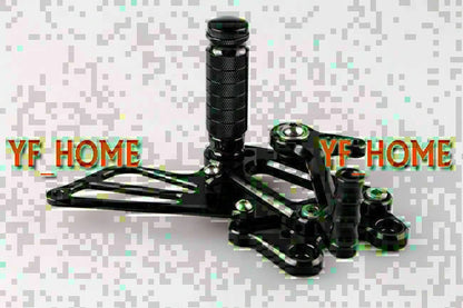 Black Motorcycle Rearsets Foot Pegs for Honda CBR 600RR (2007-2014)