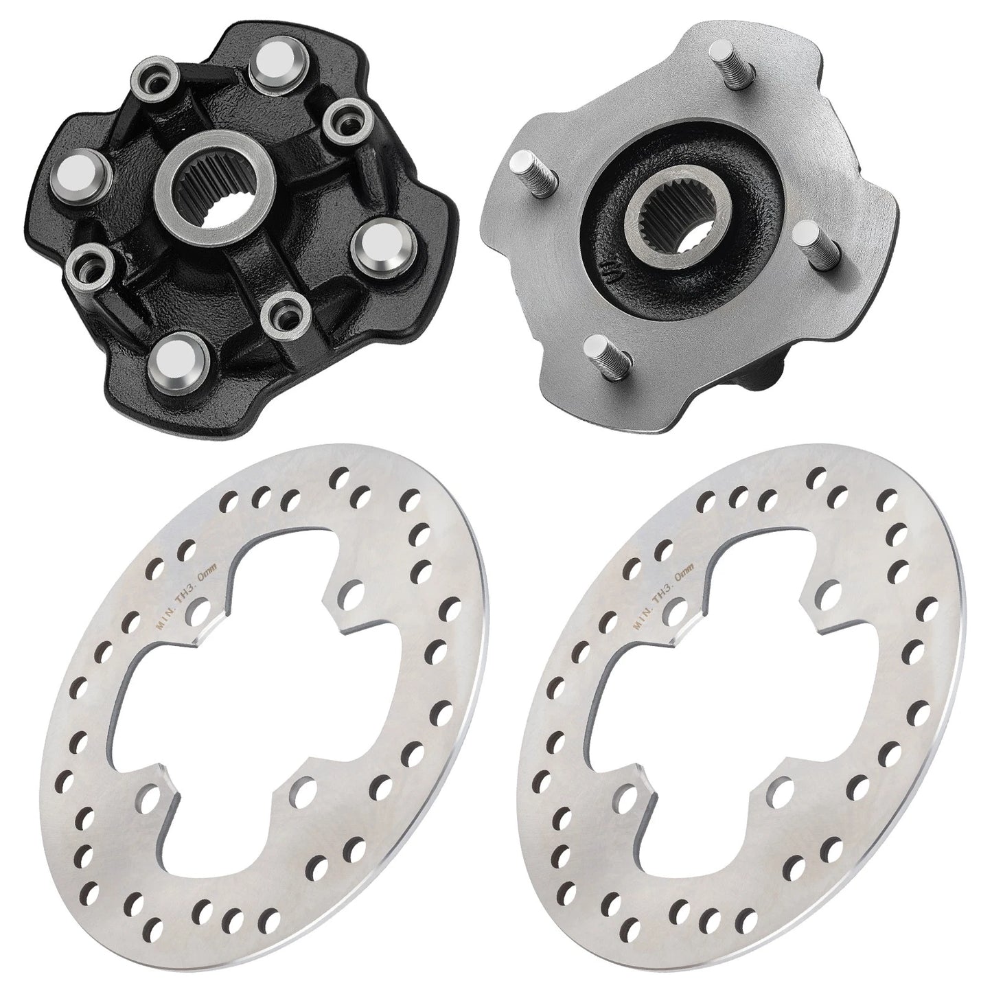 Front Wheel Hub & Brake Disc for Honda Foreman Rubicon 500 TRX500FA/FM 15-19