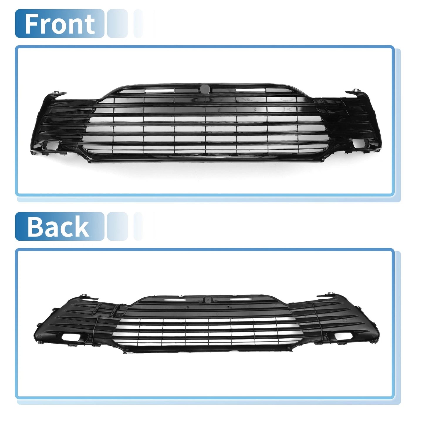 Front Lower Bumper Grille for Toyota Camry LE 2021-2022 Black