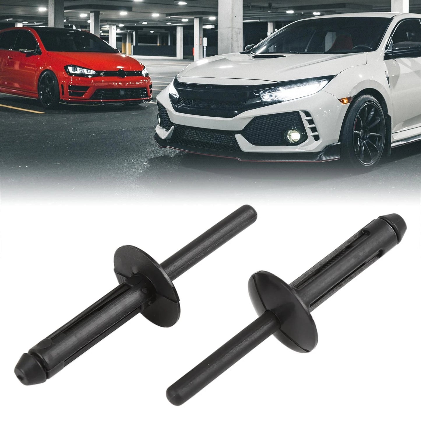 30pcs Nylon Bumper Fastener Rivet Clips for Dodge / Chrysler