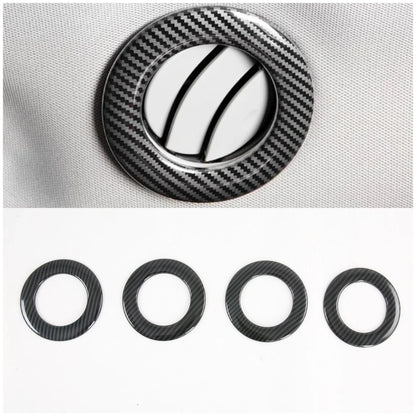 Carbon Fiber Rear Roof Air Vent Outlet Cover Trim for Toyota Sienna (2015-2020)