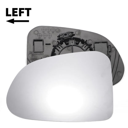 Left Driver Side White Mirror Glass with Back for Hyundai