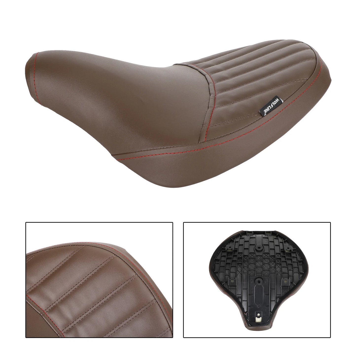Driver Seat Cushion PU Brown for Triumph Bobber (2017-2022)
