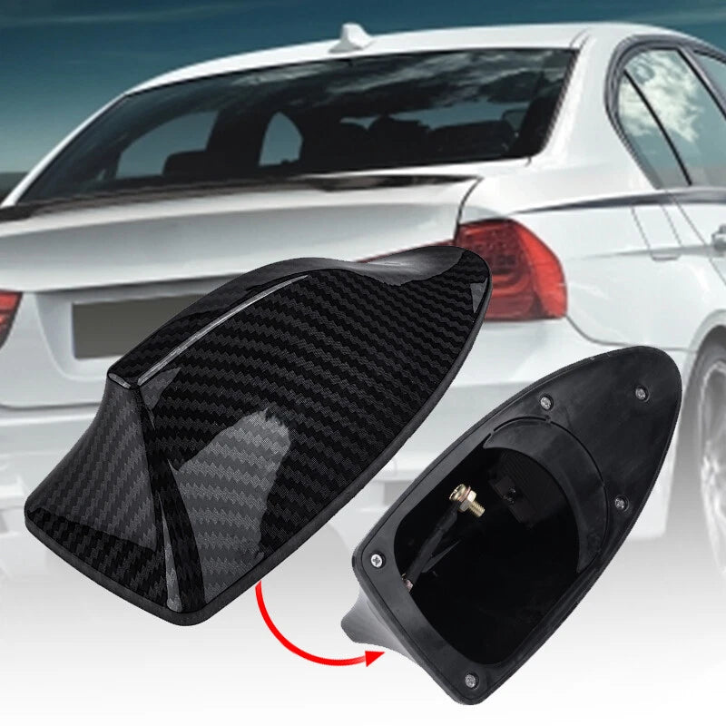 Carbon Fiber Shark Fin Antenna for Car Radio FM/AM Signal Accessories
