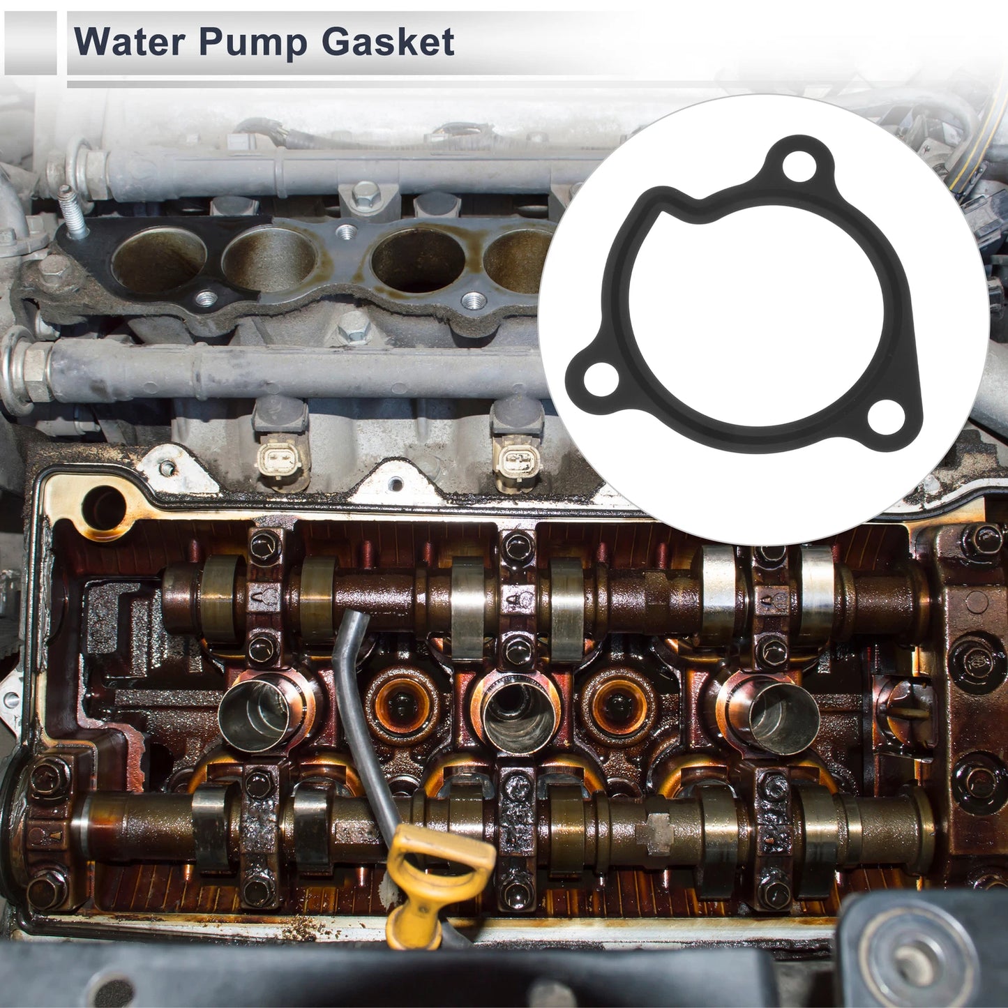 Water Pump Gasket for Nissan Rogue (2008-2013) Rubber 1Pc