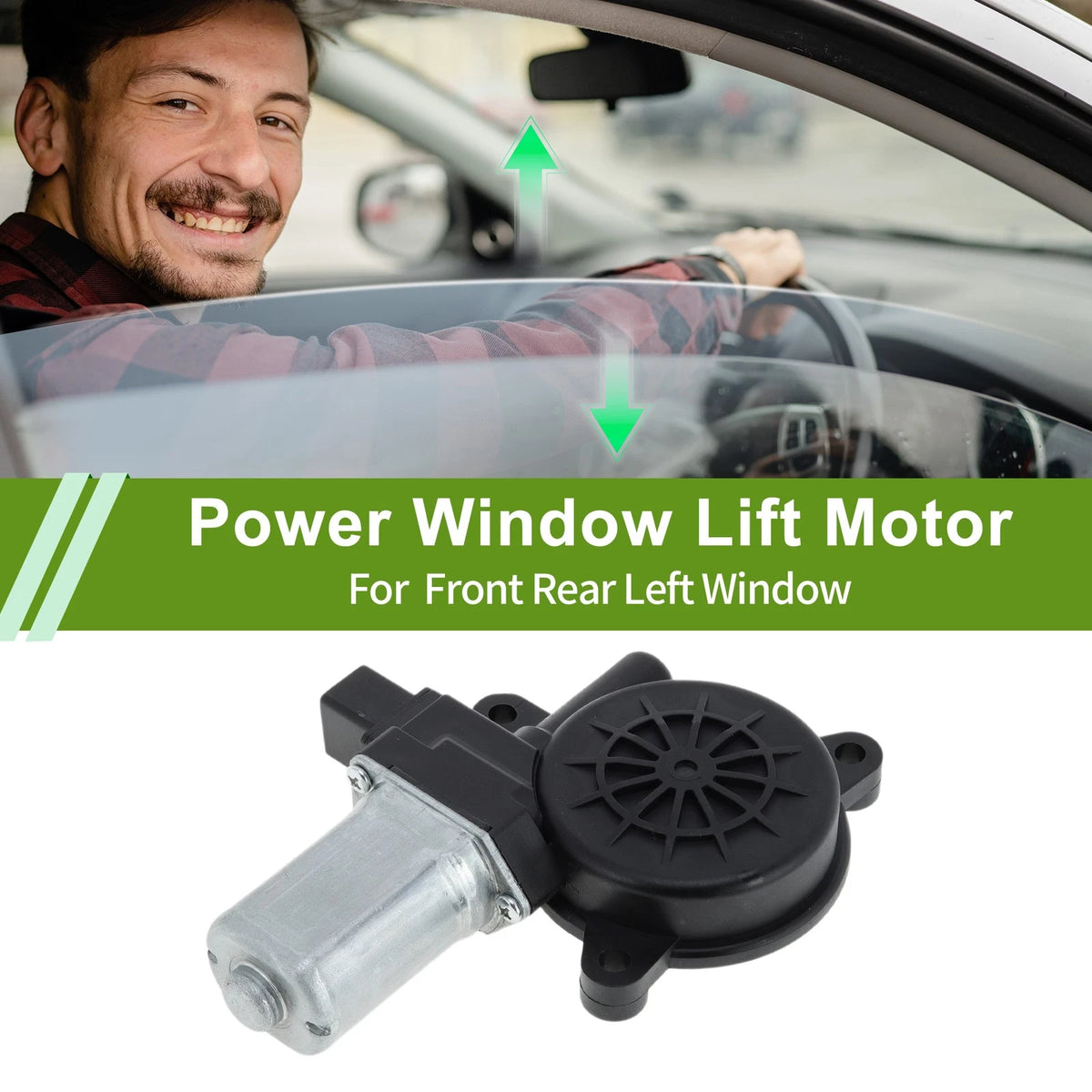 Power Window Regulator Lift Motor for Mazda 3, CX-3, CX-9, Scion (2004-2023)