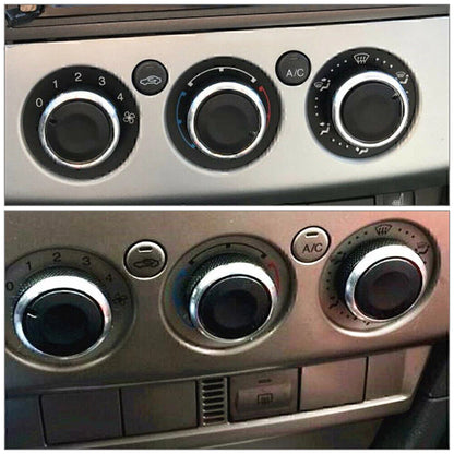 3 Pcs Air Conditioner Switch Knob Button for Ford Focus MK2 MK3 Mondeo (2004-2018)