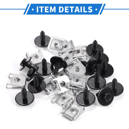 15 x Car Fender Liner Splash Shield Bumper Cover Screws for BMW 1 Series (2011)