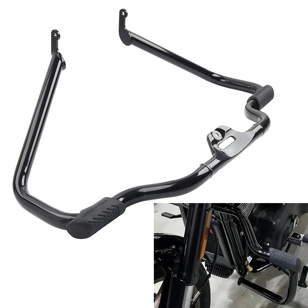 Front Engine Guard Crash Bar for Harley Softail Fat Boy (2018-2024) Black