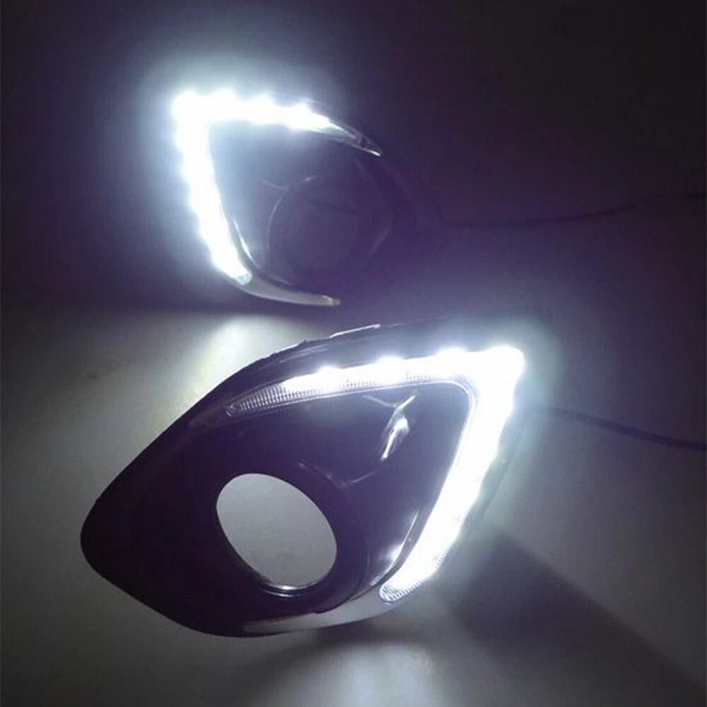 LED DRL Daytime Running Fog Light Covers for Mitsubishi ASX (2013-2015)
