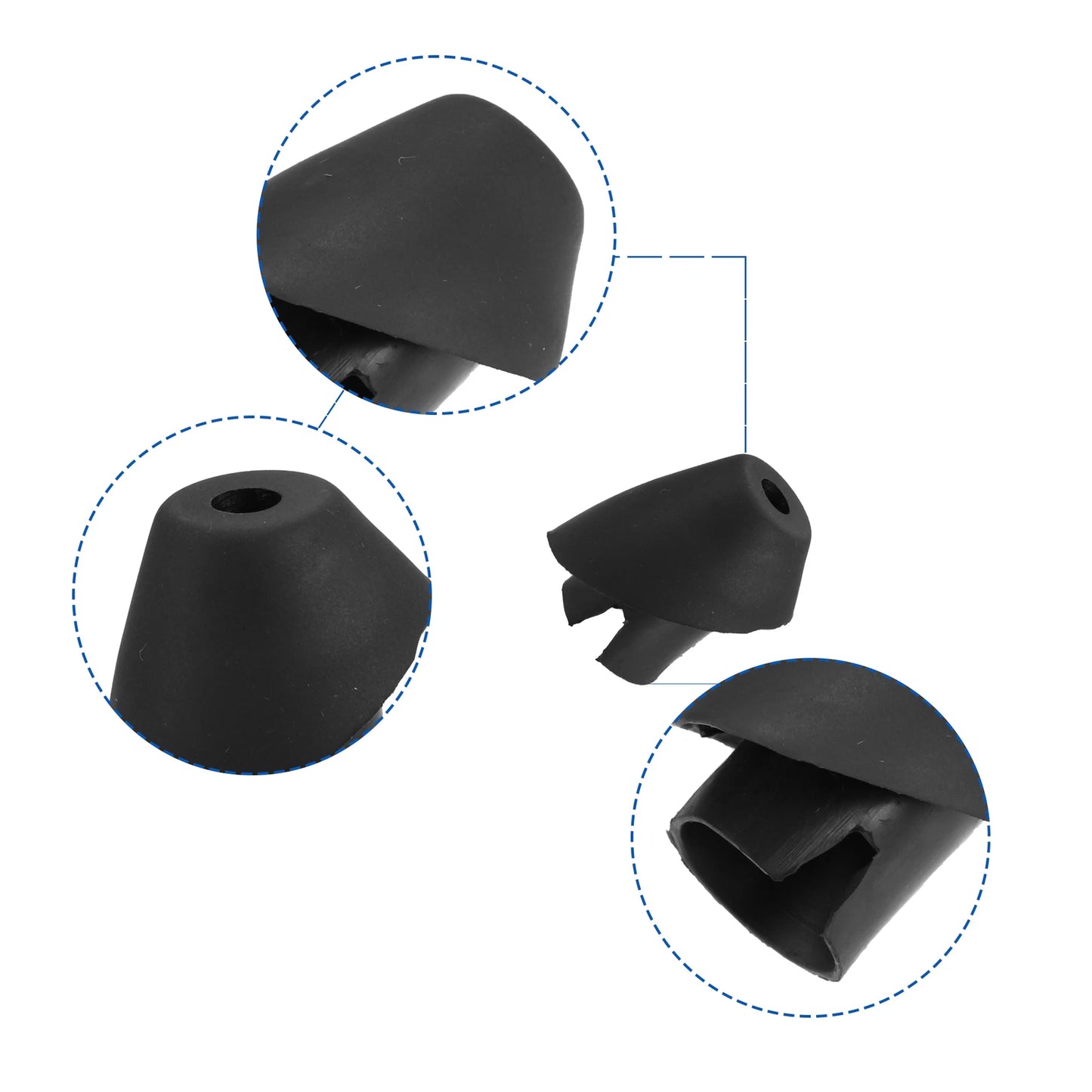 Car Antenna Ornament for Toyota FJ Cruiser 2007-2014 Black