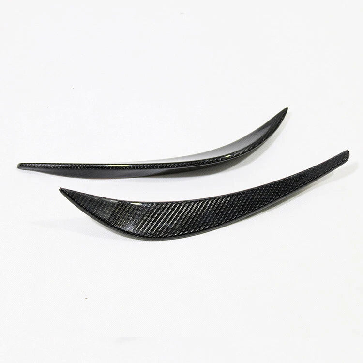 Real Carbon Fiber Front Bumper Side Canards Spoiler Trim fit For Audi R8
