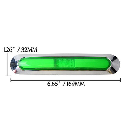 21 LED Side Marker Clearance Light with Chrome for Truck Trailer ()