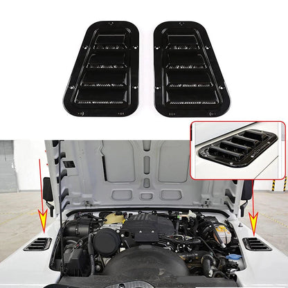 Front Hood Vent Trim Covers for Land Rover Defender 90 110 130 (2004-2019)