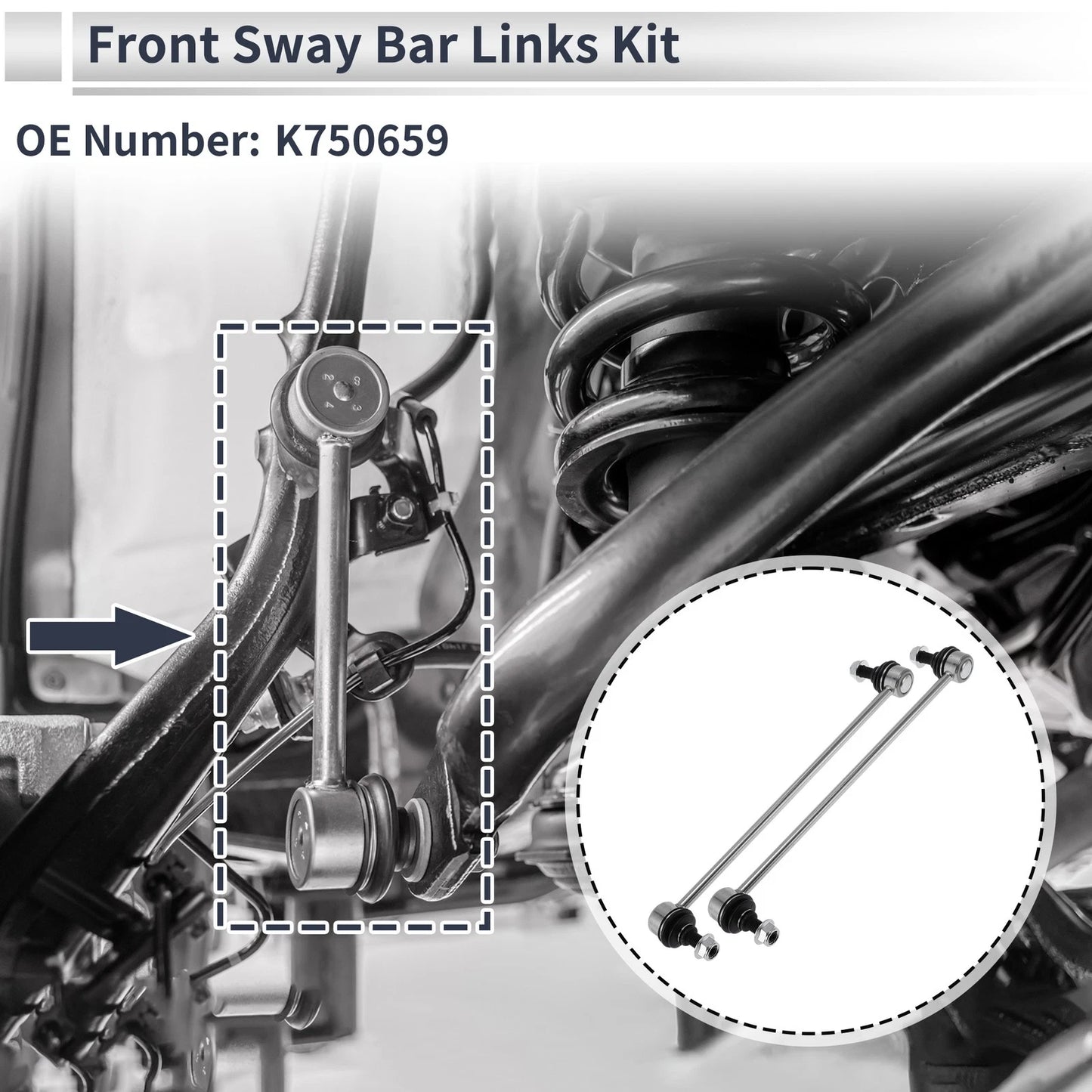 Front Stabilizer Bar Links for Hyundai Santa Fe (2013-2018)