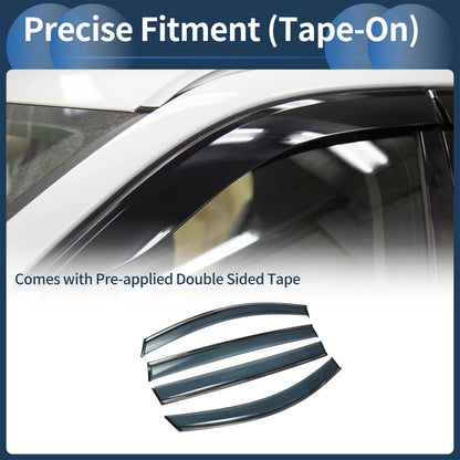 Window Deflectors for Toyota Sienna Side Window Vent Visor Black (2021–2024)