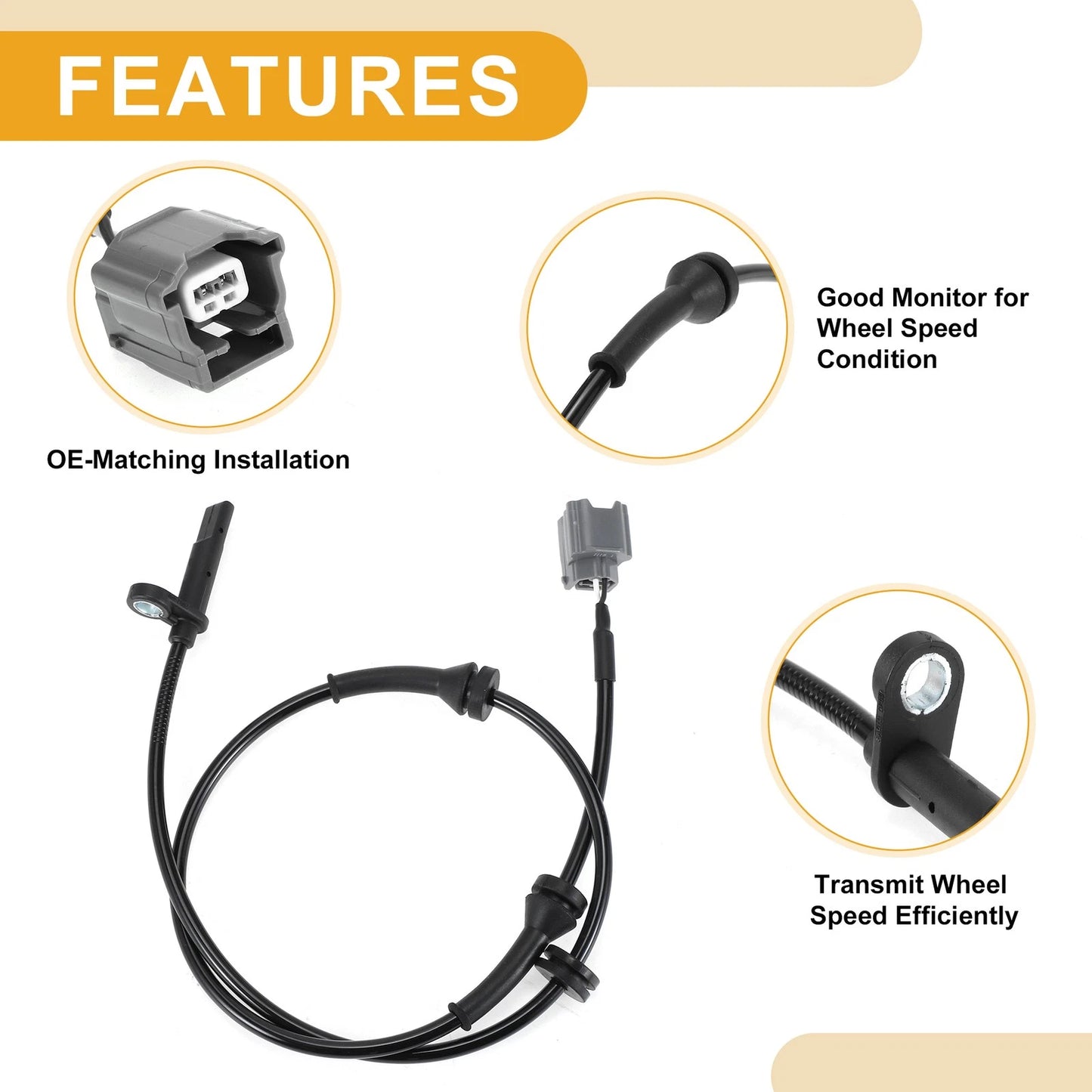 ABS Wheel Speed Sensor for Nissan Qashqai (2014-2021) Front Left/Right