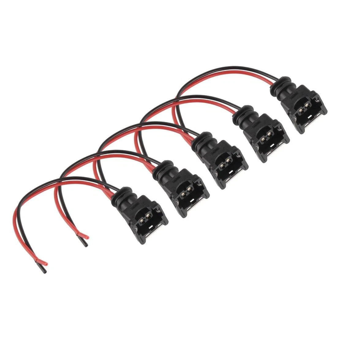 5 x Fuel Injector Connector Pigtail Harness Socket Plug for Car EV1