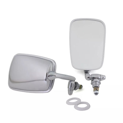 x2 Door Mirrors Chrome for Volkswagen 411/412/Beetle/Brasilia 1968-1982